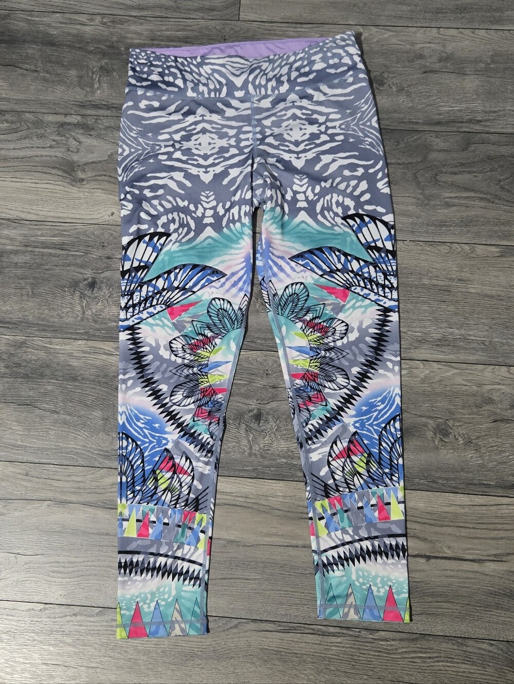 Bright Multicolor Patterned Women's Active Leggings
